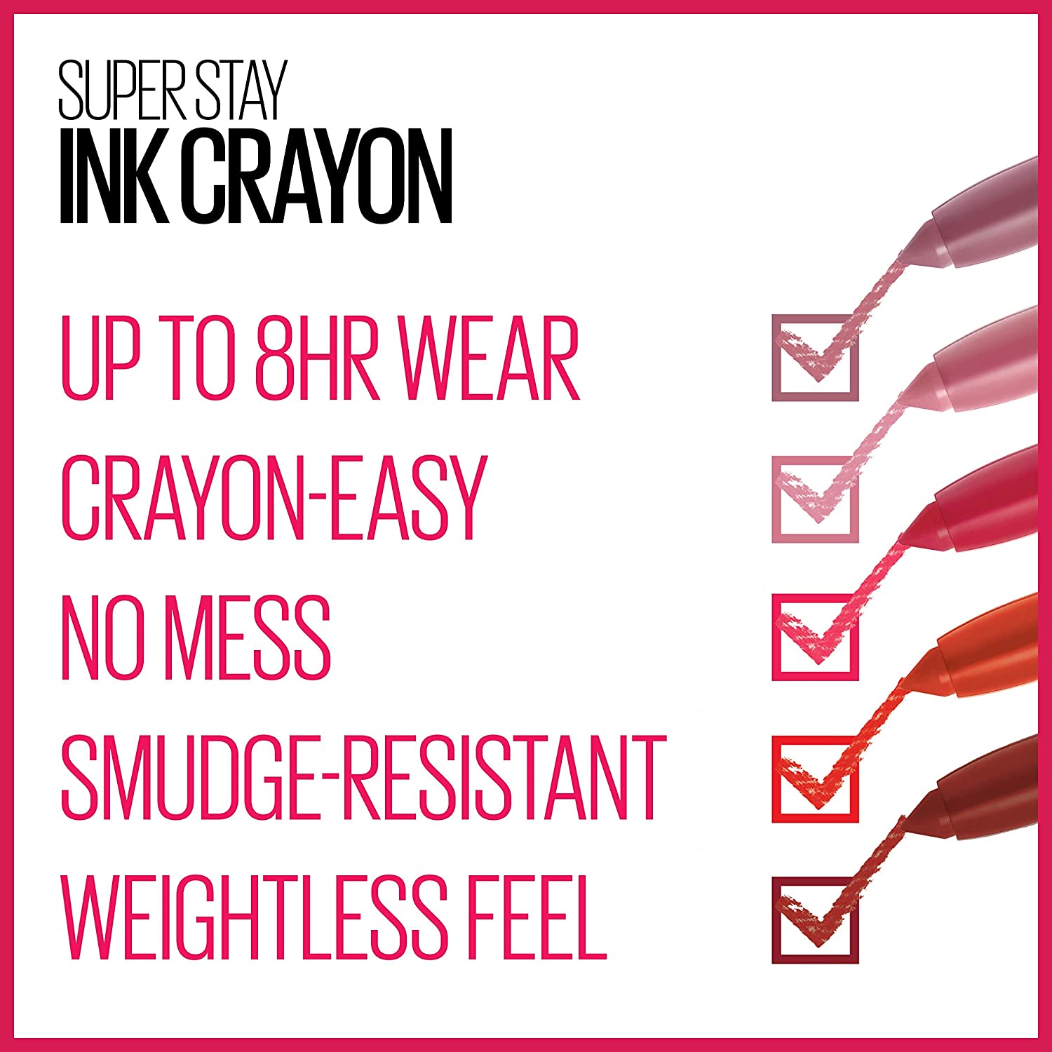 Maybelline Super Stay Ink Crayon Lipstick Makeup, Precision Tip Matte Lip Crayon with Built-in Sharpener, Longwear Up To 8Hrs, Achieve It All, Brown Nude, 1 Count - Image 7
